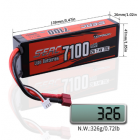 Аккумулятор Sunpadow Li-Po 7.4V 7100-2S2P-70C T Plug